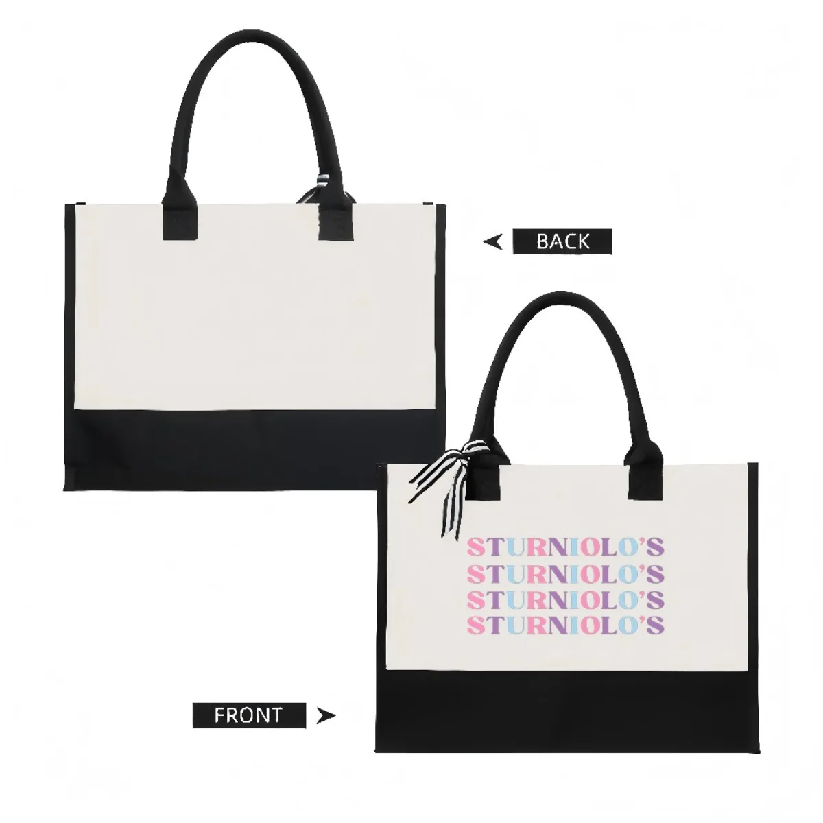 STURNIOLO S 2026 جديد وصول موضة عملية واسعة قابلة لإعادة الاستخدام حمل حقيبة نمط طباعة 2 لهجة الثقيلة حقيبة كتف كبيرة ل