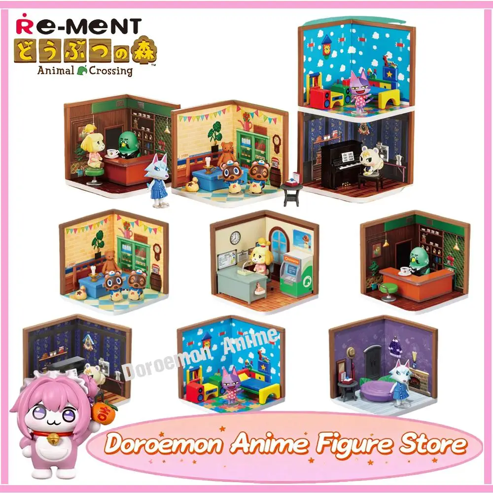 Preorden Original Re-Ment Animal Crossing Happy Room: (1 caja) 6 uds juguetes de dulces figuras coleccionables Kawaii regalos para fanáticos niños