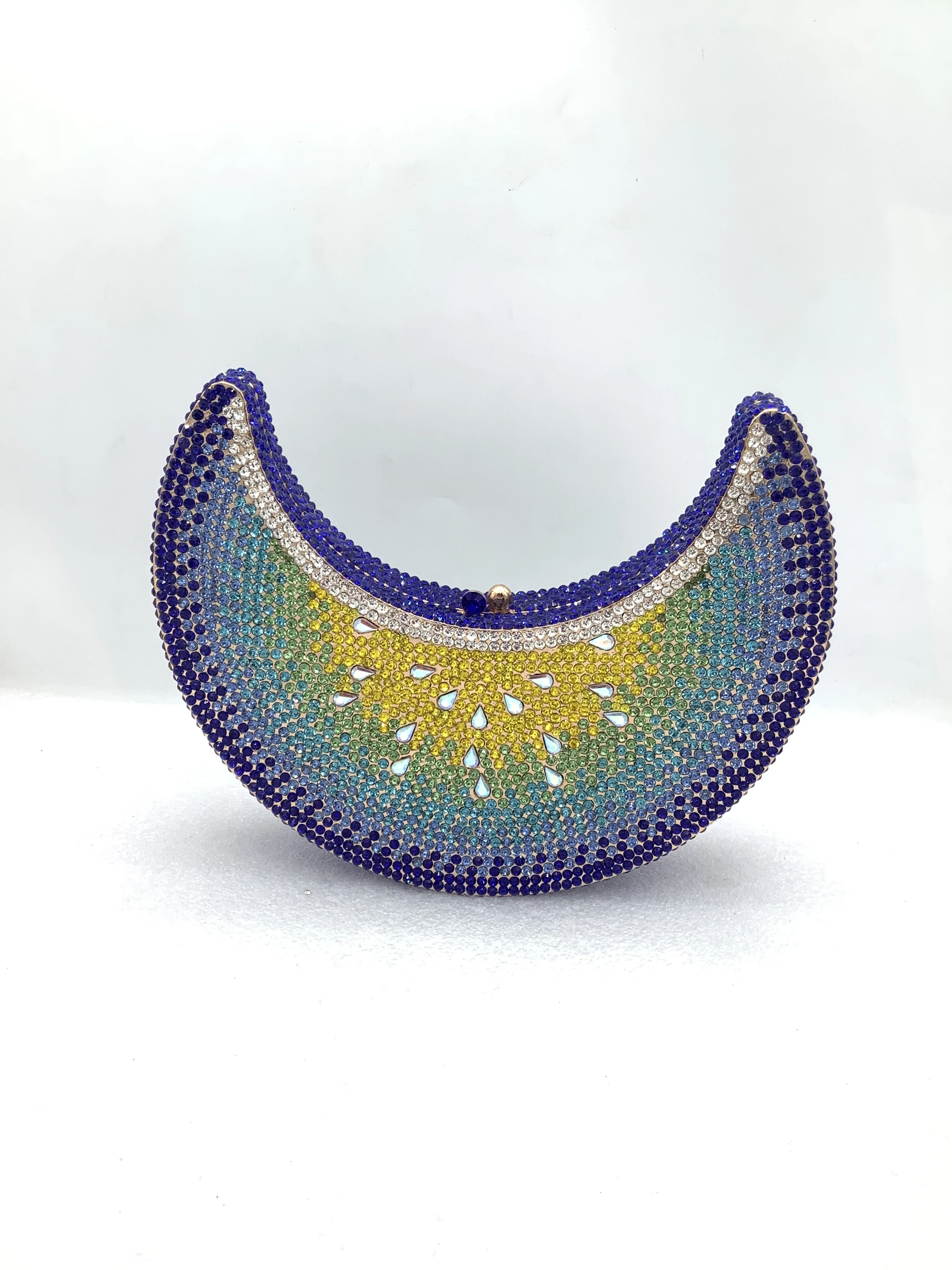 

XIYUAN Вечерние сумки с кристаллами арбуза, женские великолепные клатчи со стразами и луной, сумки для свадебной вечеринки, модная свадебная сумка