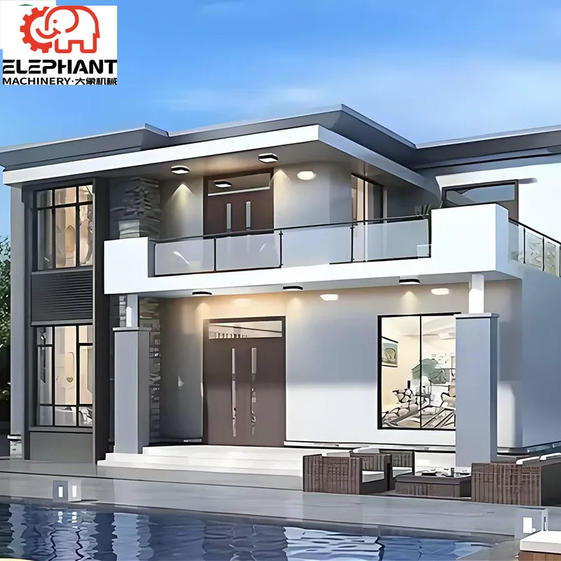 Luxury Modular Light Steel Container Prefab Floating House Mobile Villa Bathroom Workshop for Lakeside Mountain View Getaways