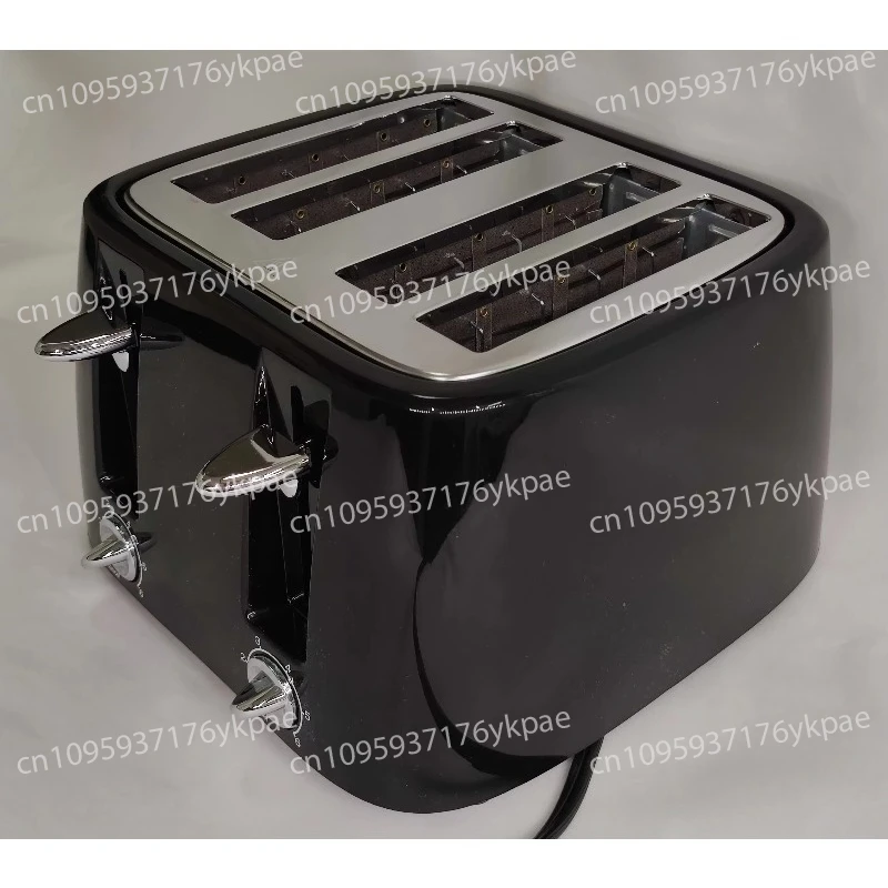 Kitchen 4 Slices Electric Bread Toaster, Automatic Pop-up Function, Cancel Function, Adjustable Scorch Control