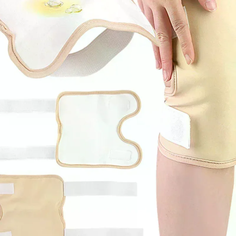 

Reusable Castor Oil Pack Knee Elbow Joints Castor Oil Compress Pads Wraps Adjustable Pad Self Conditioning Aid Muscles Care