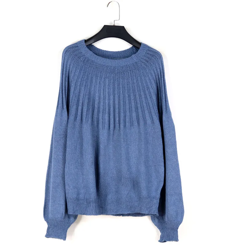 فضفاض طويل Sve جولة Ne تريكو المرأة الخريف الشتاء فانوس Sve عارضة الشارع Sle Faion مكافحة Dir اللون #1