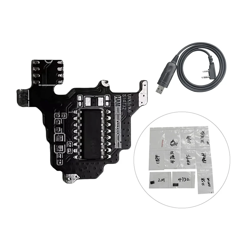 Modulo Radio a onde corte SI4732 + cavo di programmazione USB per espansione capacità Quansheng UVK5/UVK6 SI4732IC + 2M