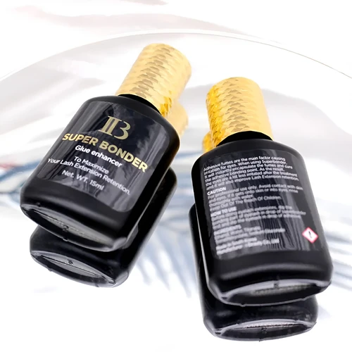Imagen 2 del producto 10 Uds 15ML IB SUPER BONDER agente de fijación líquido transparente para extensiones de pestañas pegamento para pestañas ayuda adhesivo para injerto de pestañas