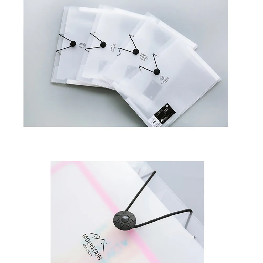 

Многослойная папка формата А4 с кнопкой-застежкой, портативный органайзер для документов и бумаг, расширяющаяся пластиковая папка для хранения, офисная.