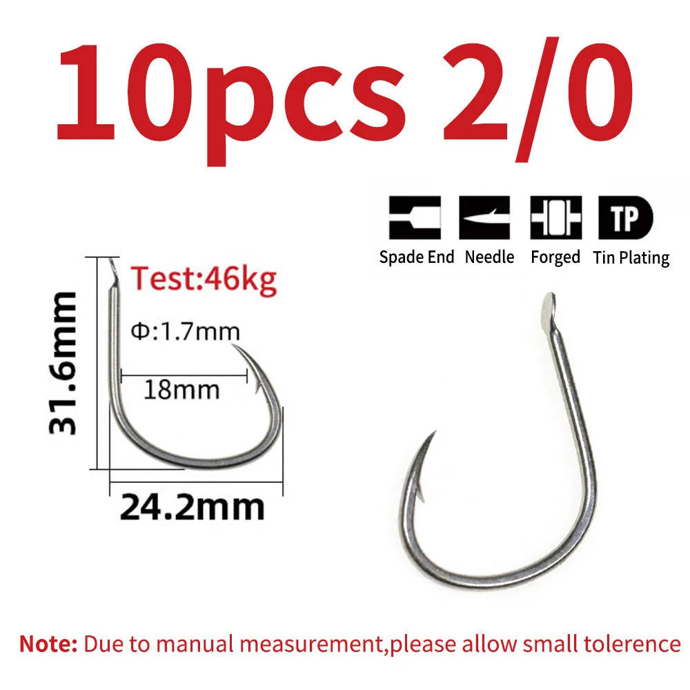 10pcs Matte Tin Anti-rust Saltwater Fishhooks High Carbon Steel Barbed Fishhook Assist Jigging Lure Hook 1# 1/0 2/0 3/0 4/0 5/0 - AliExpress 18 10pcs Matte Tin Anti-rust Saltwater Fishhooks High Carbon Steel Barbed Fishhook Assist Jigging Lure Hook 1# 1/0 2/0 3/0 4/0 5/0 - AliExpress 18