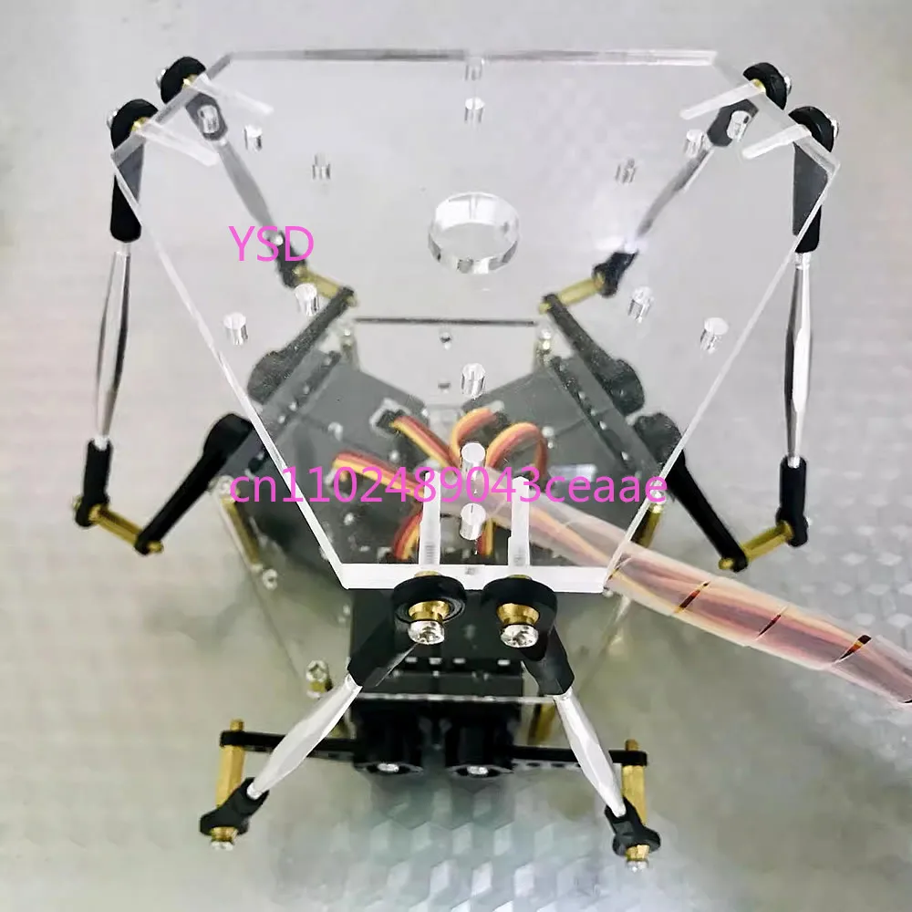 Plataforma en miniatura de 6 grados de libertad, modelo Stewart, paso y rotación, paso de rollo de ángulo grande, Control remoto de equilibrio PID
