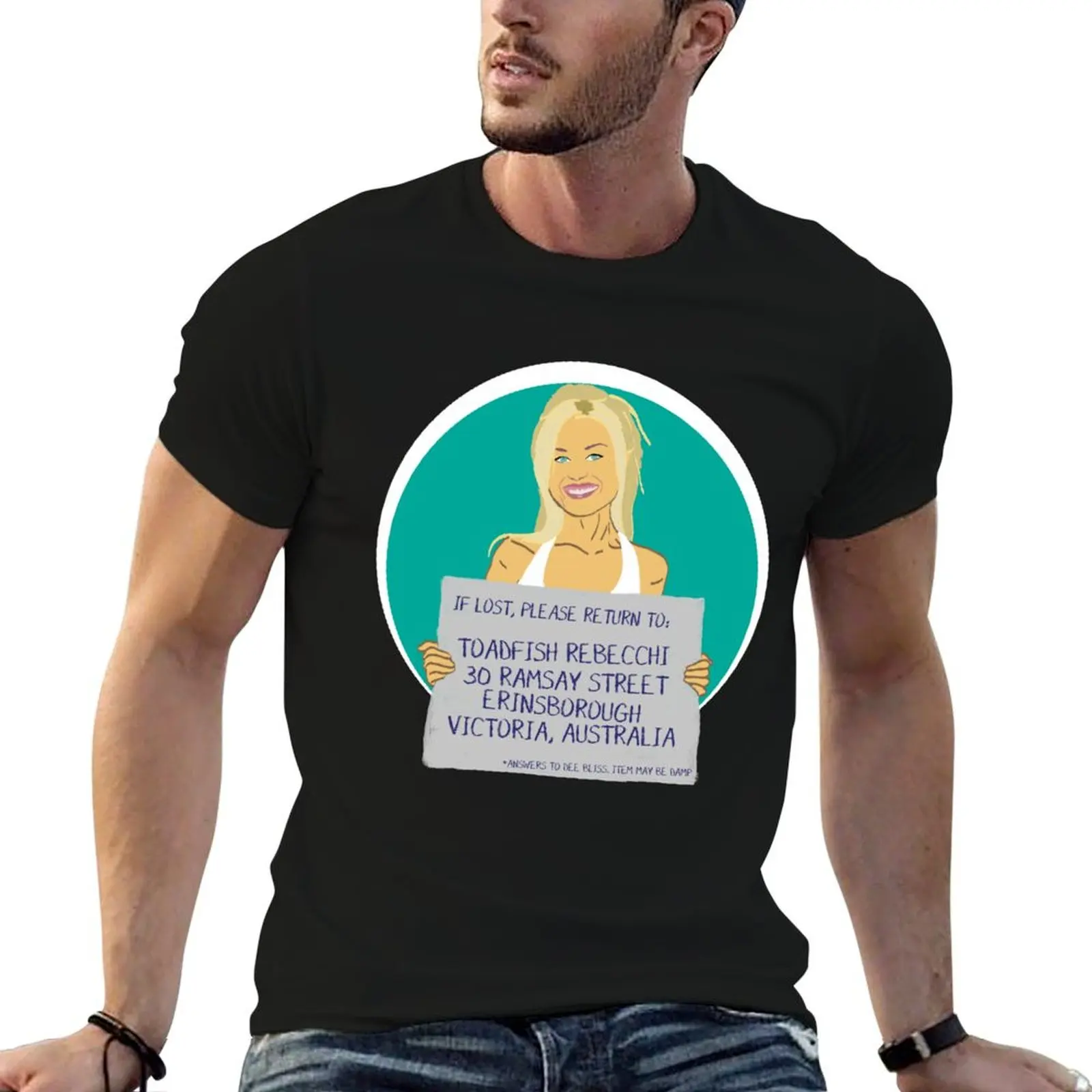 Neighbours: T-shirt Dee Bliss, T-shirt tendance avec impression artistique