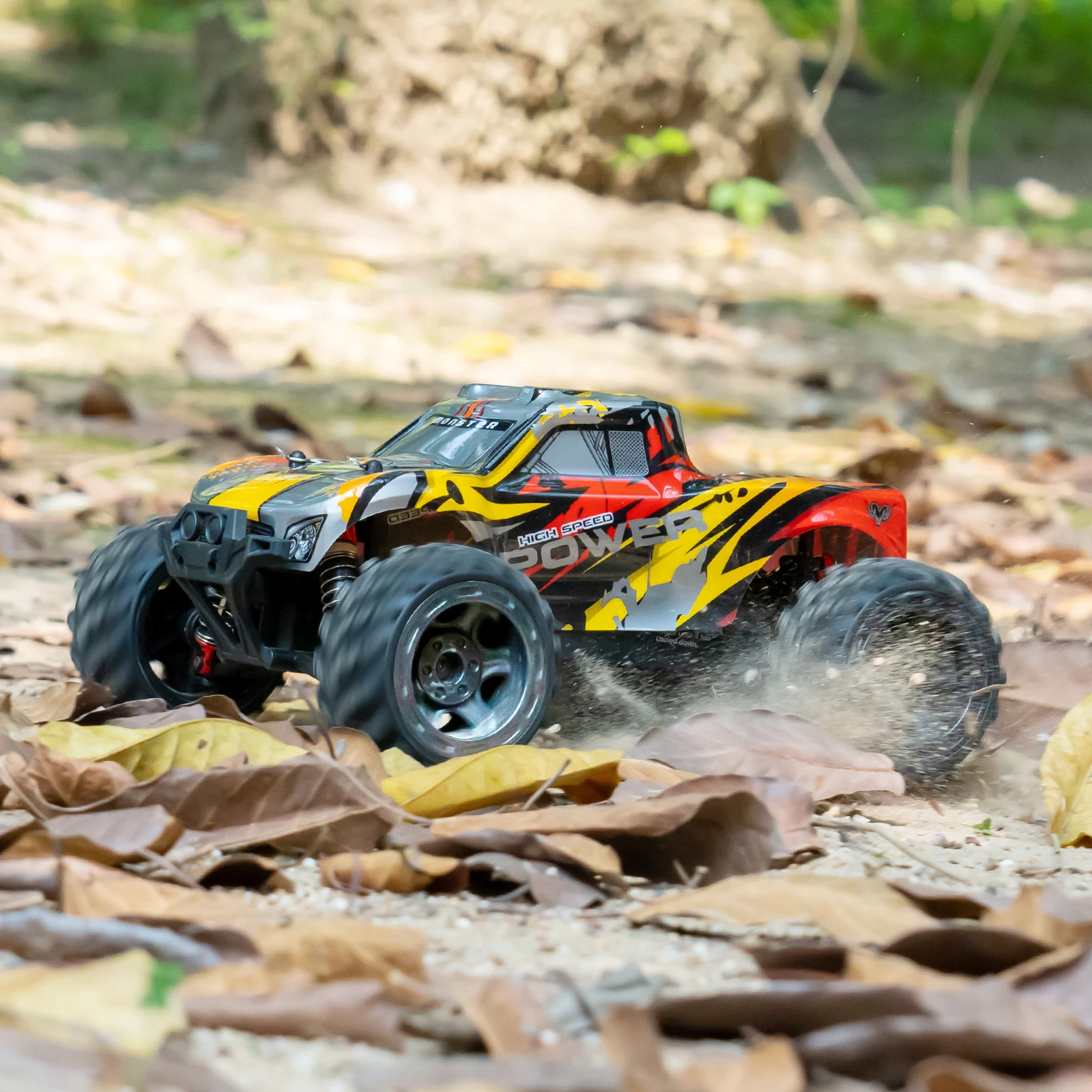 Grote Band Off-Road Hogesnelheidsvoertuig, 2.4Ghz Afstandsbediening, Snelheid Van 50 Kilometer Per Uur, Vierwielige Ophangingssysteem