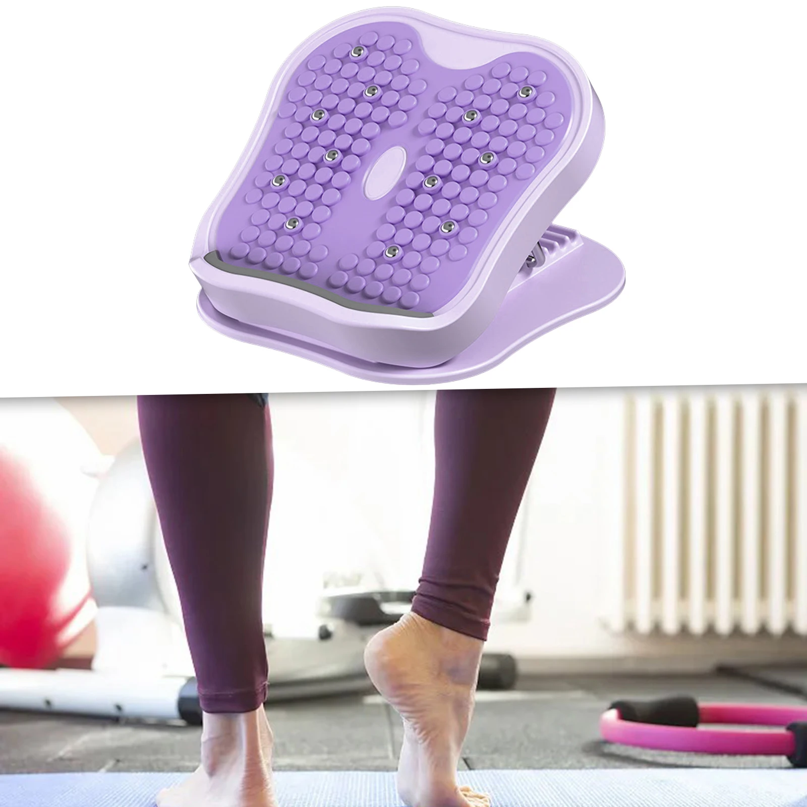 Calf Stretching Board Home Gym Multifunctional 15 Levels Adjustable Calf Stretcher for Legs Calves Squats Heel Hamstring