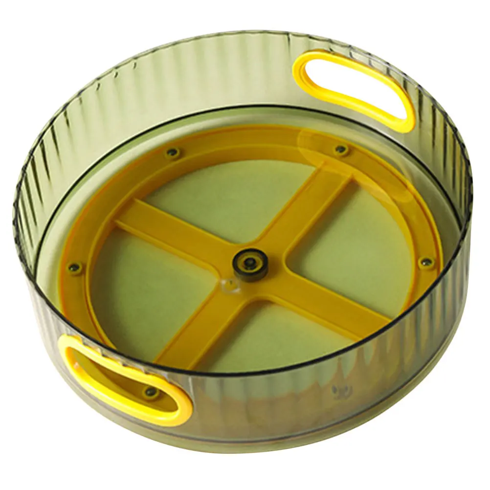 

Rotating Makeup Organizer Rotatable Transparent Vanity Tray for Perfume Skincare Lipstick Bathroom Countertop Storage Rack