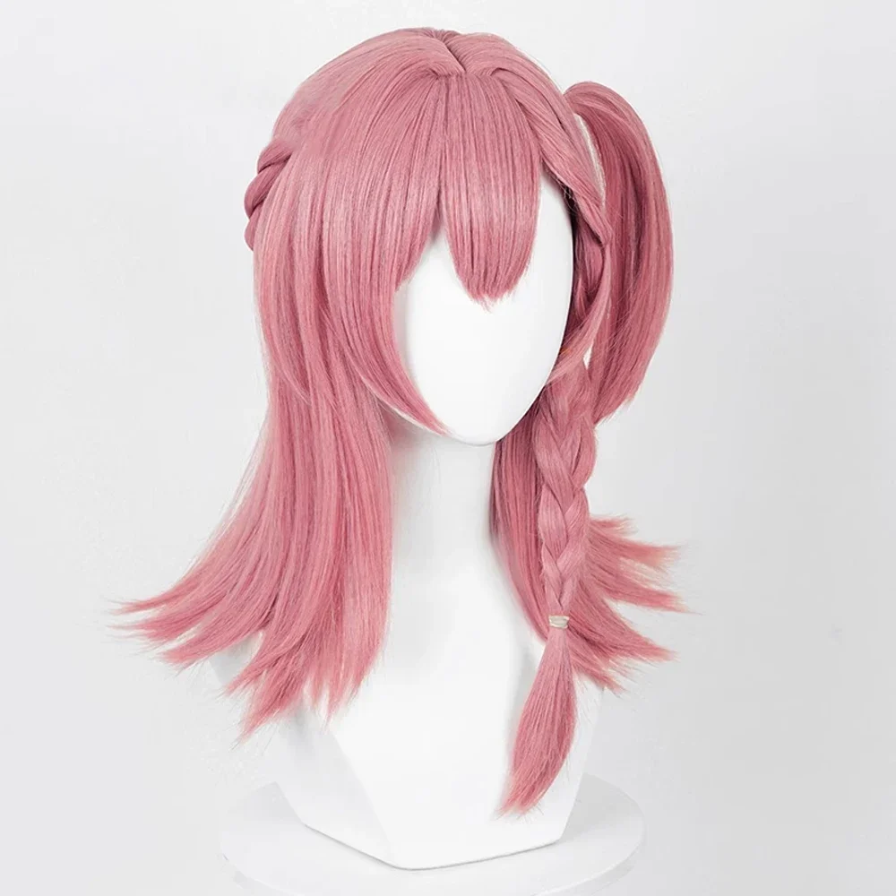 RANYU Honkai Star Rail Asta Wigs Synthetic Long Straight Pink Game Cosplay Hair Heat Resistant Wig For Party