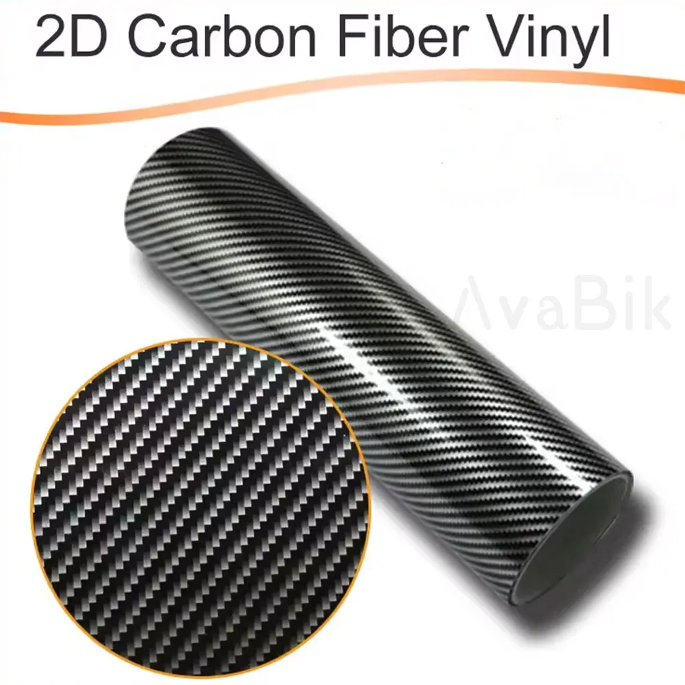 

2D глянцевые черные, серебряные автомобильные наклейки из углеродного волокна, виниловая пленка, ПВХ, водонепроницаемая, сделай сам, наклейка для украшения интерьера с отпуском воздуха