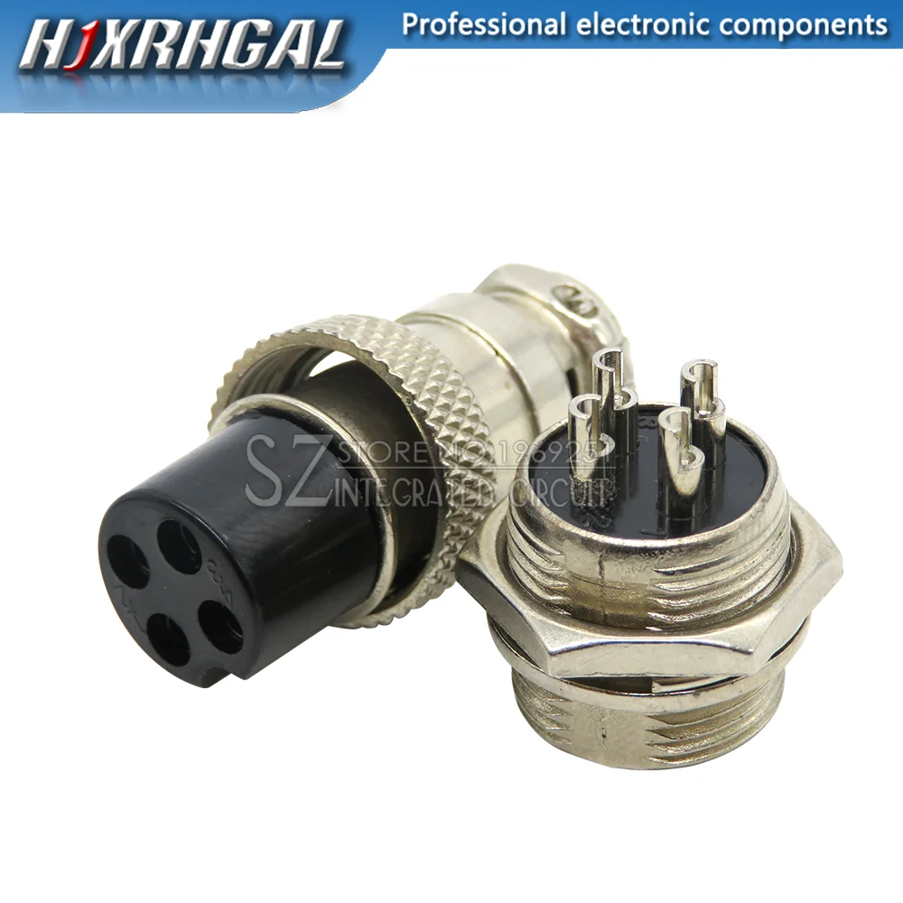 1Set GX16 2/3/4/5/6/7/8/9 Pin Male & Female 16mm ibuw Metal Circular Aviation Connector Socket Plug 2PIN 3PIN 4PIN 5PIN 6PIN