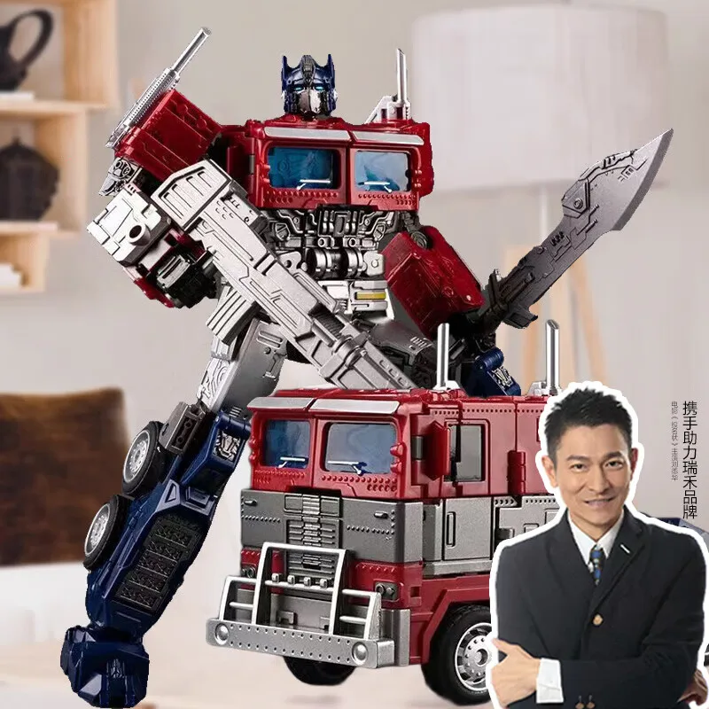 

Ruihe Children's Transforming Toy for Boys, Birthday Gift, Genuine Alloy Large Optimus Prime Robot Car