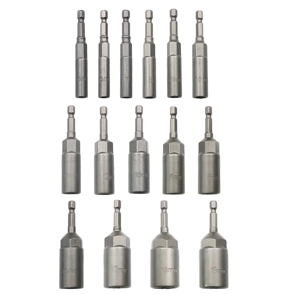 

Drill Electric Screwdrivers Hex Shank Socket Wrench Set Chrome Vanadium Steel Deepen Power Nut Driver Drill Bit