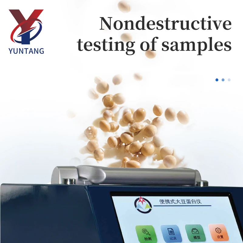 Portable Soybean Protein Detector And Moisture Meter Whole Grain Wheat Feed Rice Moisture Protein Nir Analyzer