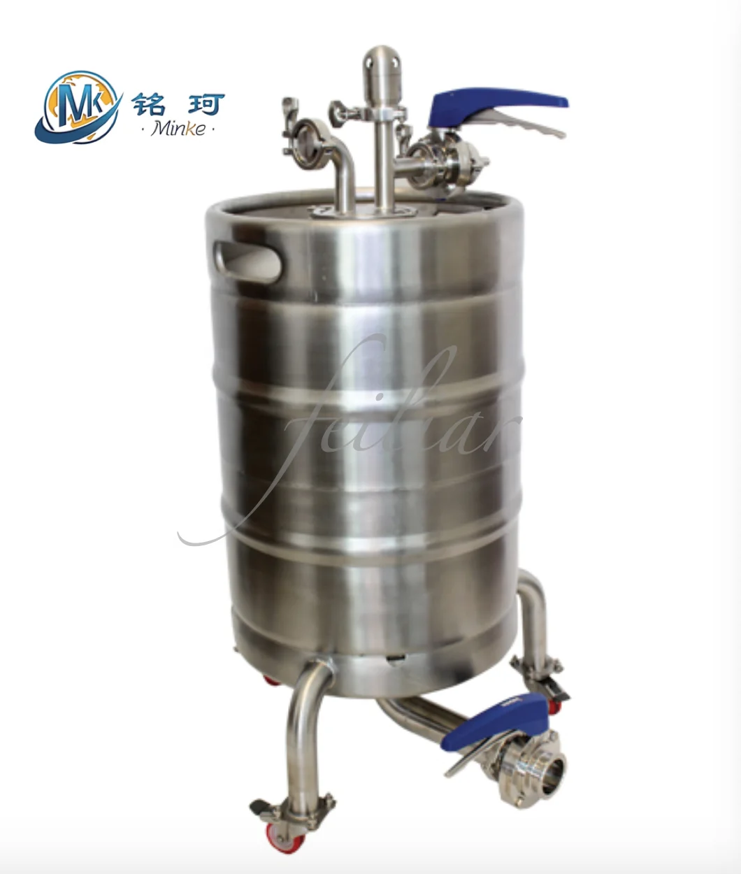 

Yeast Propagation Keg System 1/2 Bbl 15.5gallon 60liter Yeast Brinks Kegs for Brewery Line