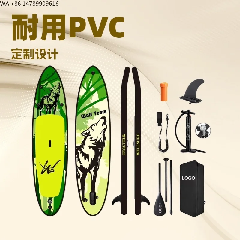 

Factory new models can be customized 350cm inflatable SUP paddling board, water floating platform standing inflatable surfboard
