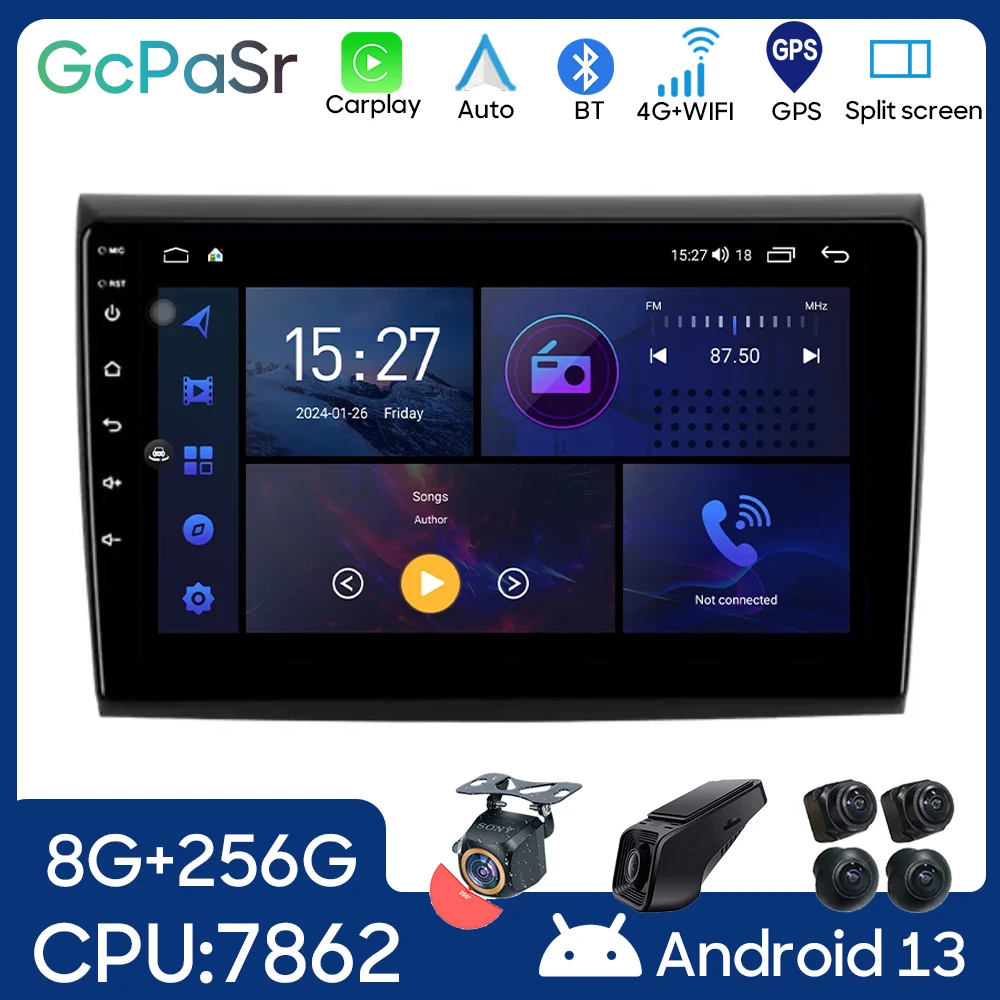 

Android 13 7862 For Fiat Bravo 2007 - 2012 Auto Car Radio Video Player Multimedia Navigation GPS Carplay 5G Wifi BT No 2Din DVD