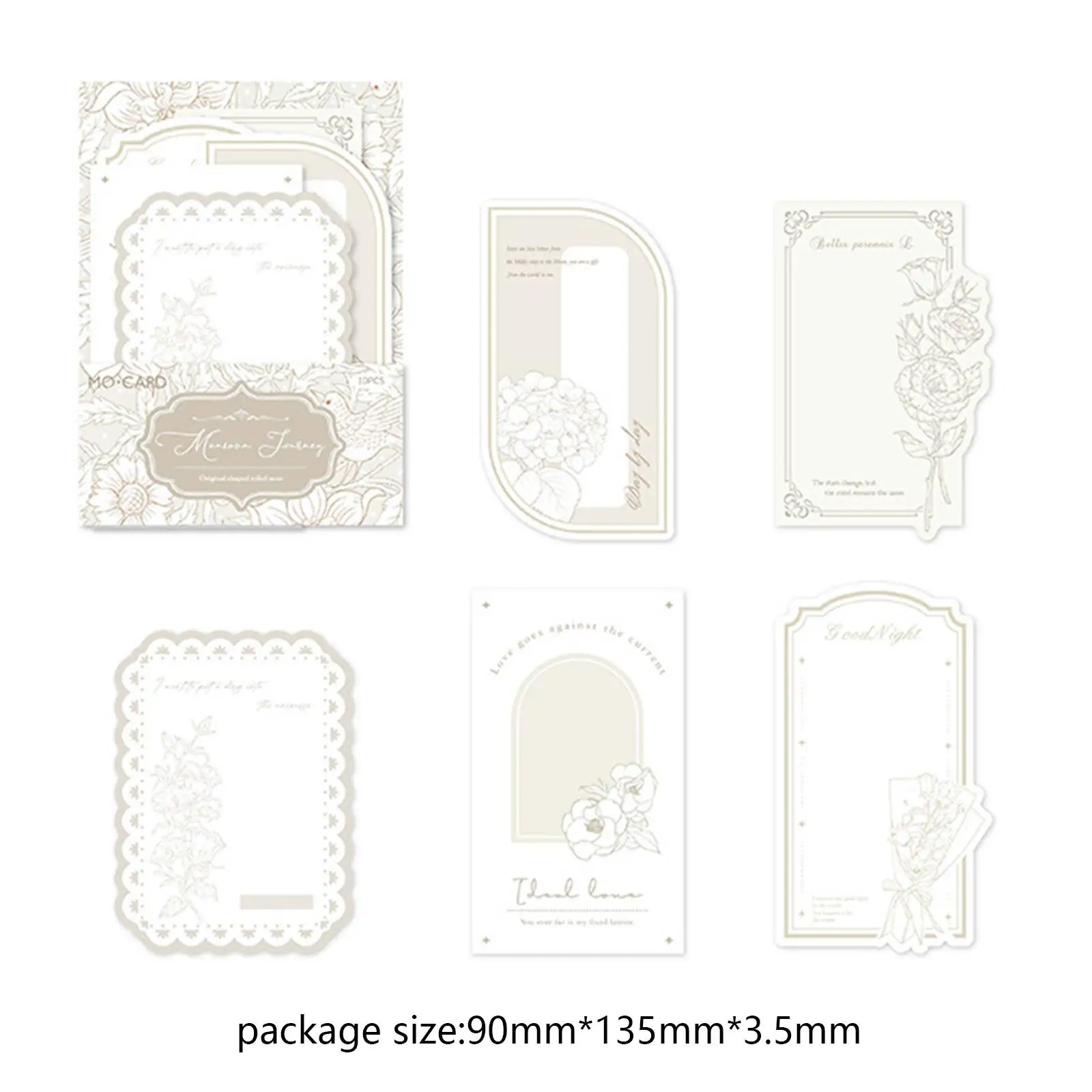 4 pezzi note in rilievo Appeal estetico etichette Decorative per Scrapbooking per feste fidanzamenti celebrazioni di nozze compleanni