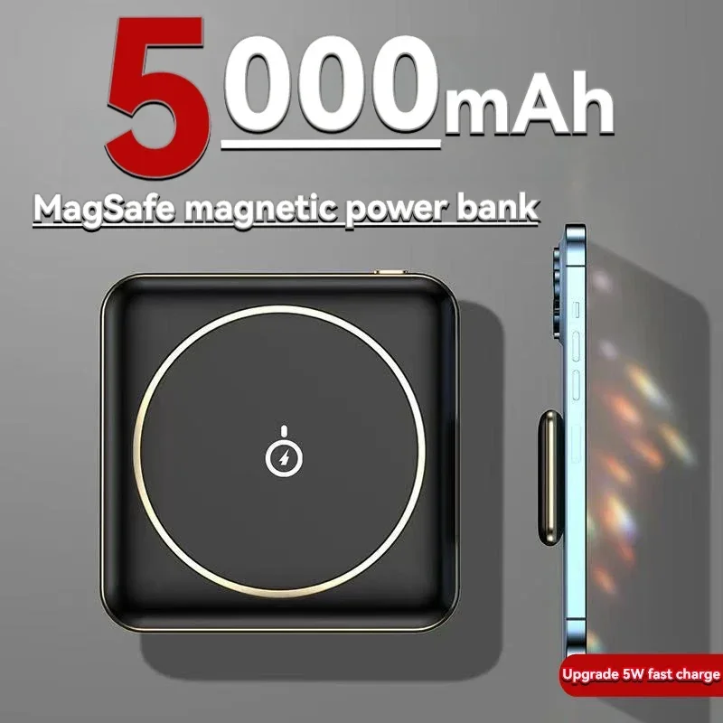 

5000mAh Mini Magsafe Power Bank Magnetic Wireless Power Bank Fast Charging Large Capacity Lightweight Portable External Battery