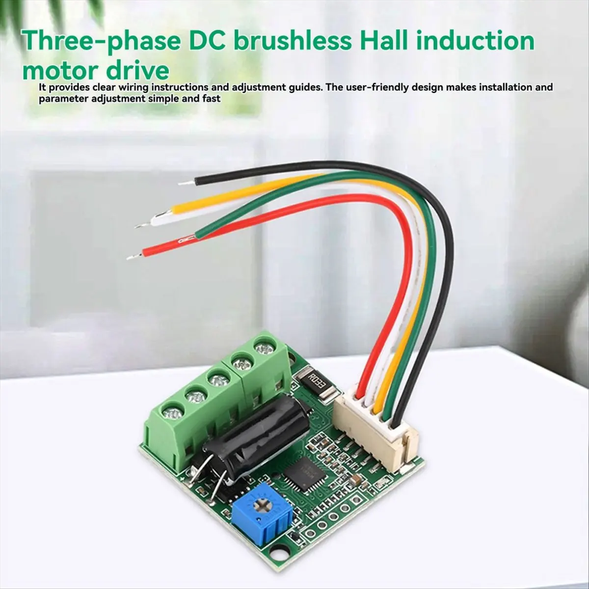 Special Offer-DC 6V12V24V Brushless Motor Speed Controller with Hall BLDC Driver Board Module with Cable Power Supply