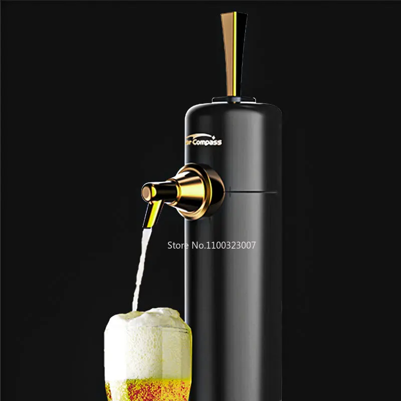 Portable Electric Beer Dispensers Machine Ultrasonic Beer Foam Maker Machine Base Pump Bubbler Maker Beer Foam Separators