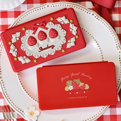 GeekShare Switch Game Card Case,Portable Game Case Holder with 24 Game Card Slots and 24 TF Card Slots,Spring Strawberry