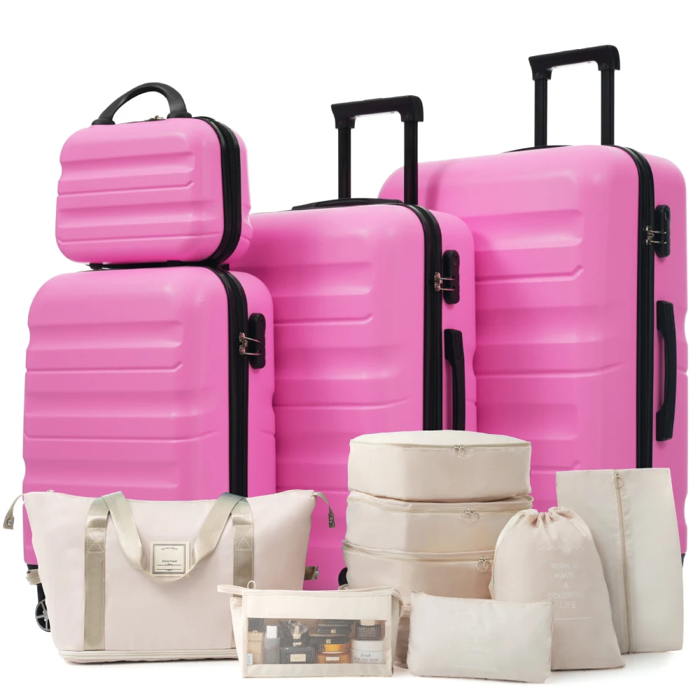

Hardshell Luggage Set Lightweight & Durable Suitcases with Dual Spinner Wheels, Carry-On & Check-In Sizes for Travel & Business