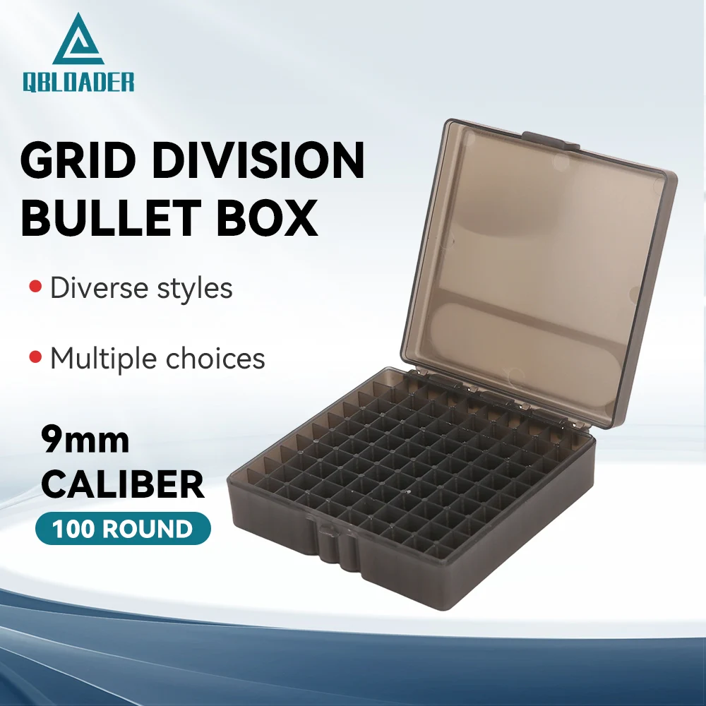 

100 патронов, тактическая коробка для боеприпасов, 9 мм, пистолет, винтовка, боеприпасы, коробка для хранения пуль, откидной чехол для хранения картриджей, охотничьи аксессуары
