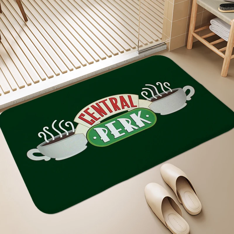 Door Mat for Bathroom Central Perk Rug for Bedroom Doormat Entrance Door Non Slip Living Room Floor Carpet Home Decorations