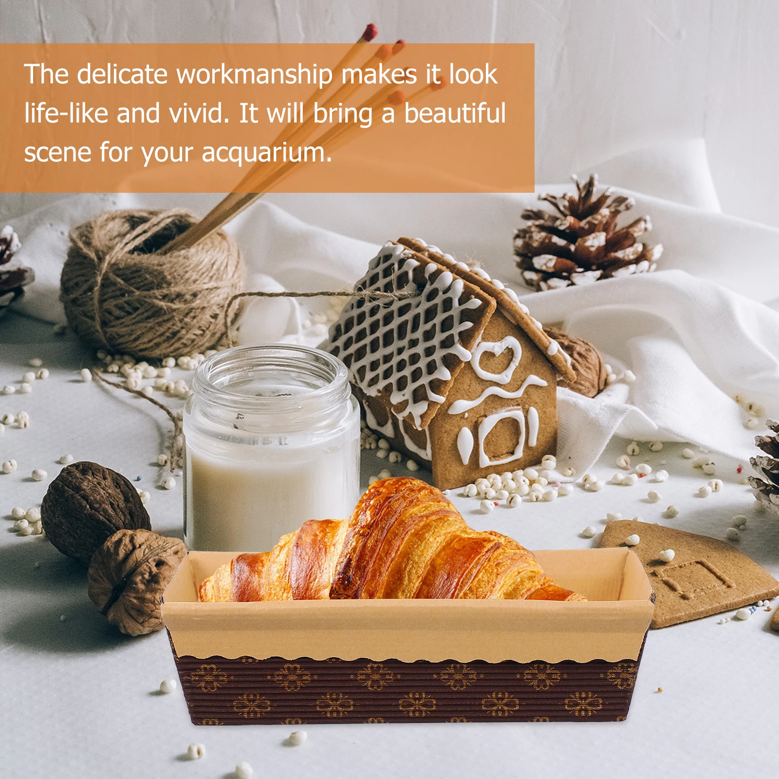 

25pcs Bread Loaf Mold Disposable Baking Pan Non-Stick Cake Tray For Oven Kitchen Baking Mold Heat Resistant Uniform Conduction