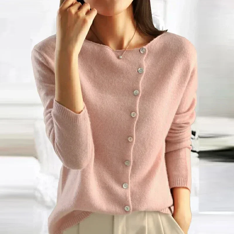 2024 Spring Autumn Knitted Sweater Women Vintage Single-breasted Cardigans For Women Basic Knitwear Small Coat