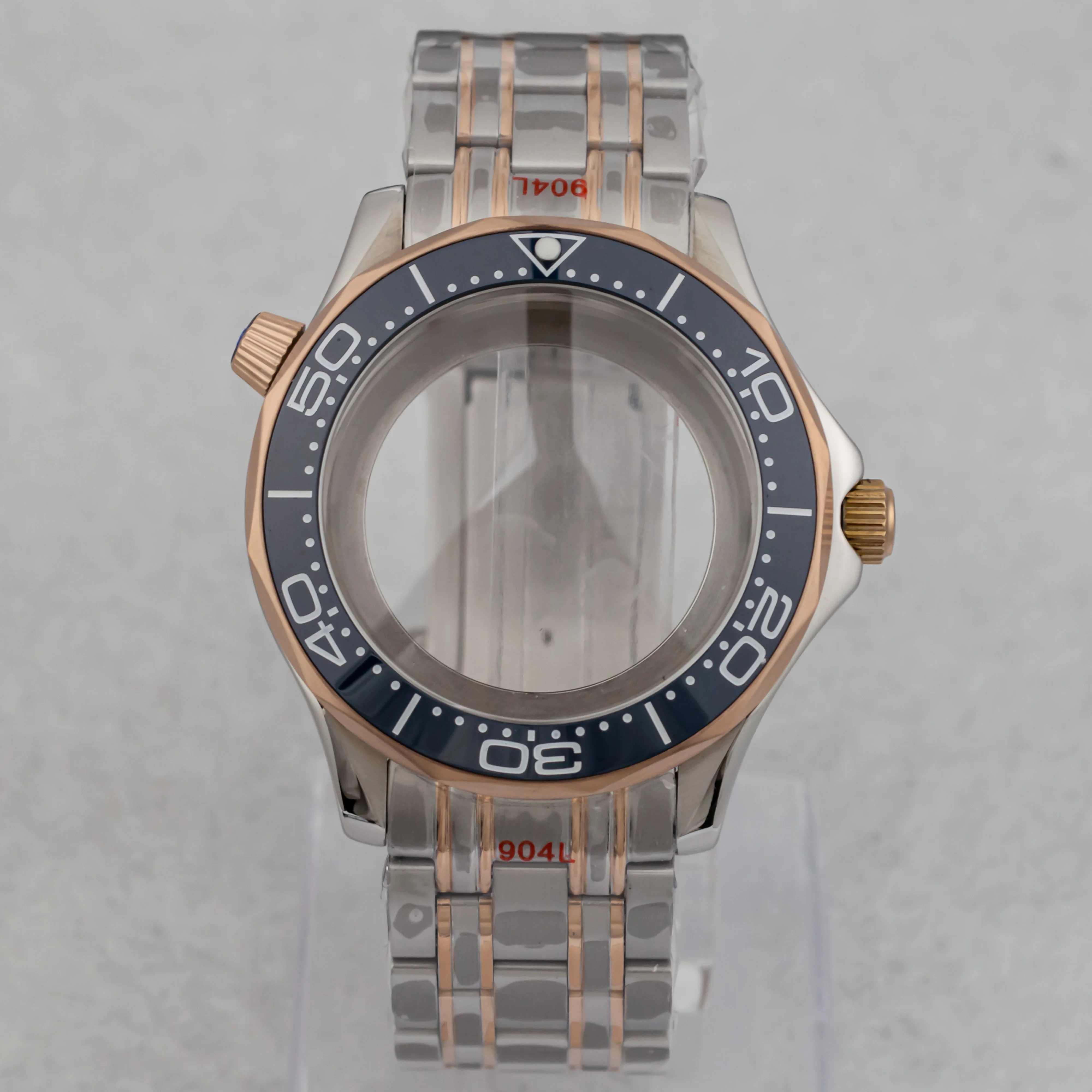 

NH35 Case 21mm Stainless Steel Strap 10ATM Waterproof Watchcase for Seamaster 300 NH35 NH36 Mechanical Movement Watch Band