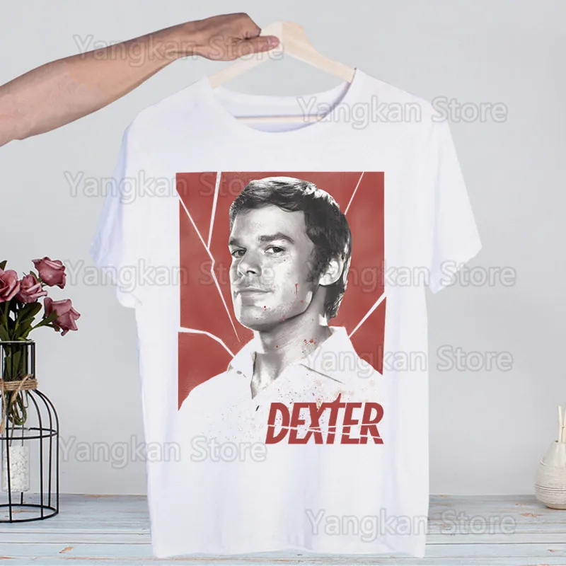 Dexter Morgan T Shirts Short sleeves T-shirt Men Fashion Tide Print Men Tops Tees Men's T-shirt