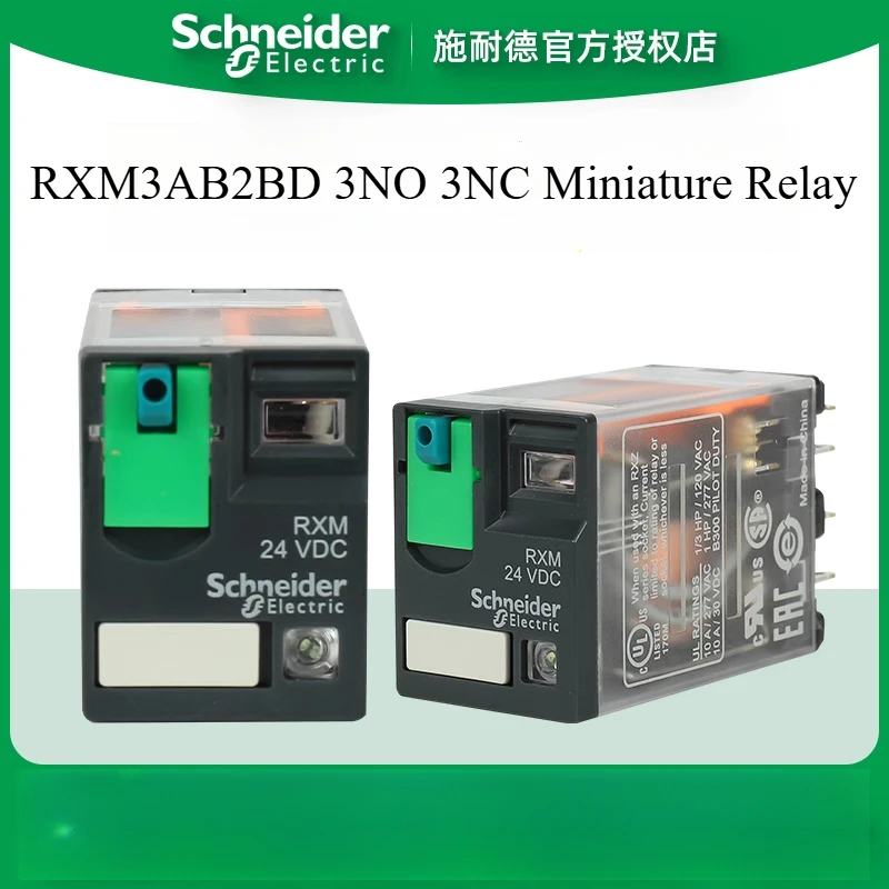 

Schneider Electric RXM3AB2BD RXM3AB2P7 RXM3AB2B7 3NO 3NC Miniature Relay