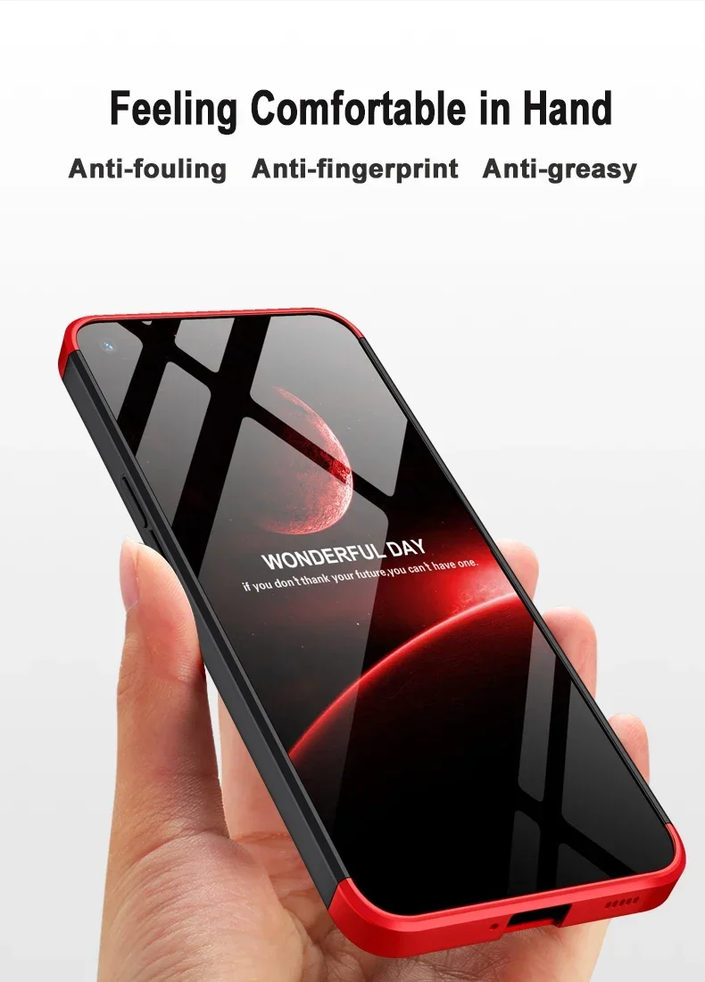 Hülle für Nothing Phone1 360-Grad-Vollschutz, hart, matt, stoßfest, Linsenschutzhülle für Nothing Phone 1 – Detail 3