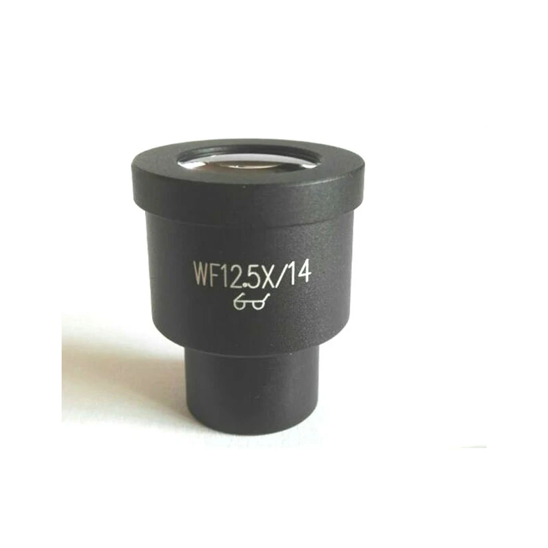 WF12.5X 14mm Óptico Grande Angular Alto Eyepiont Microscópio Biológico Metalúrgico Lente Ocular com Tamanho de Montagem 23,2mm