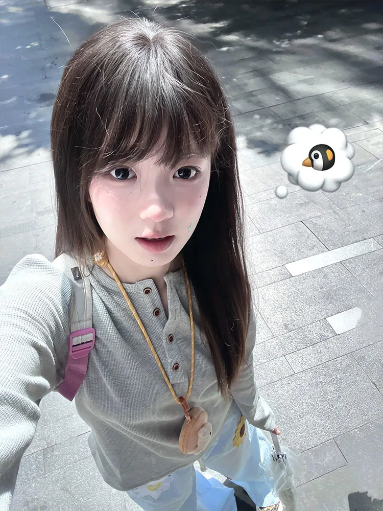 Slim Fit Long Sve Base irt Mujer principios de otoño Coreano Sle Chic Hermosa ropa interior Base irt Top redondo Ne C...