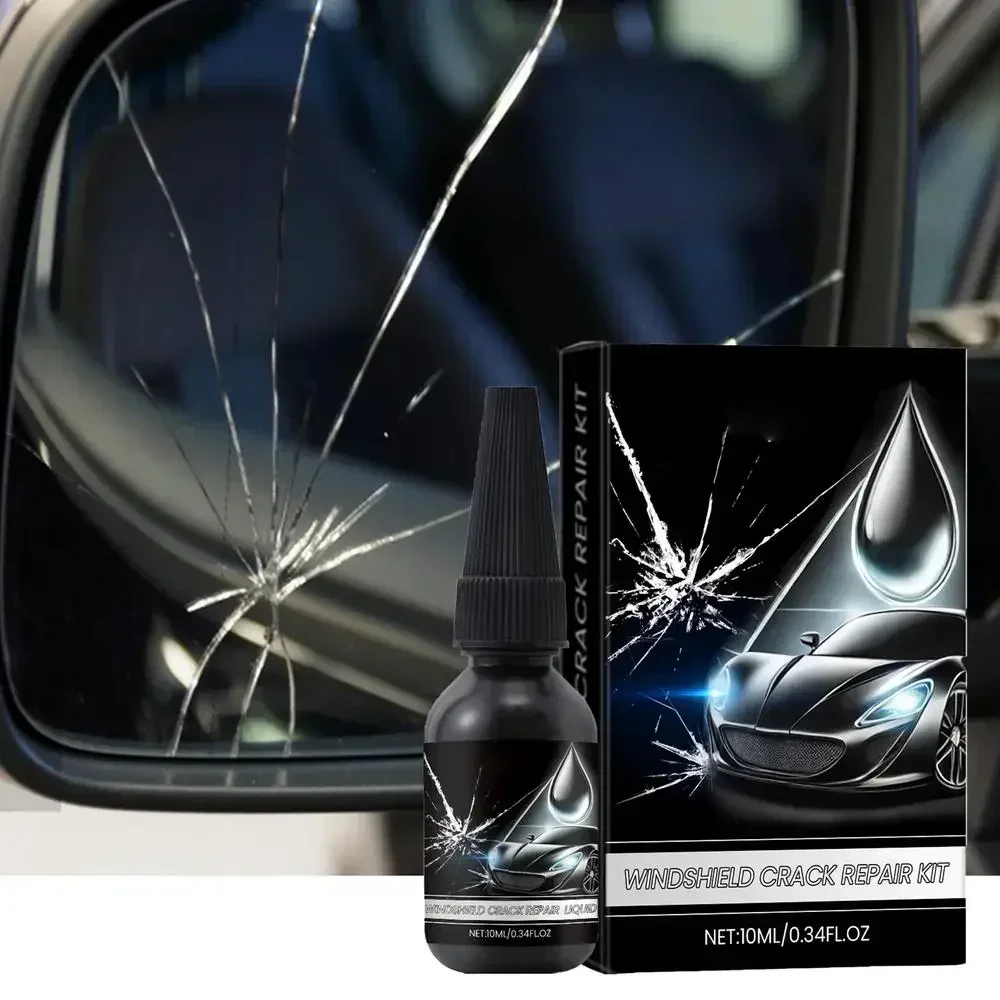 Líquido para restaurar arañazos de ventana de coche, solución líquida para reparar arañazos, garantiza la seguridad de conducción, relleno de líquido para arañazos de vidrio de coche, cuidado del vehículo
