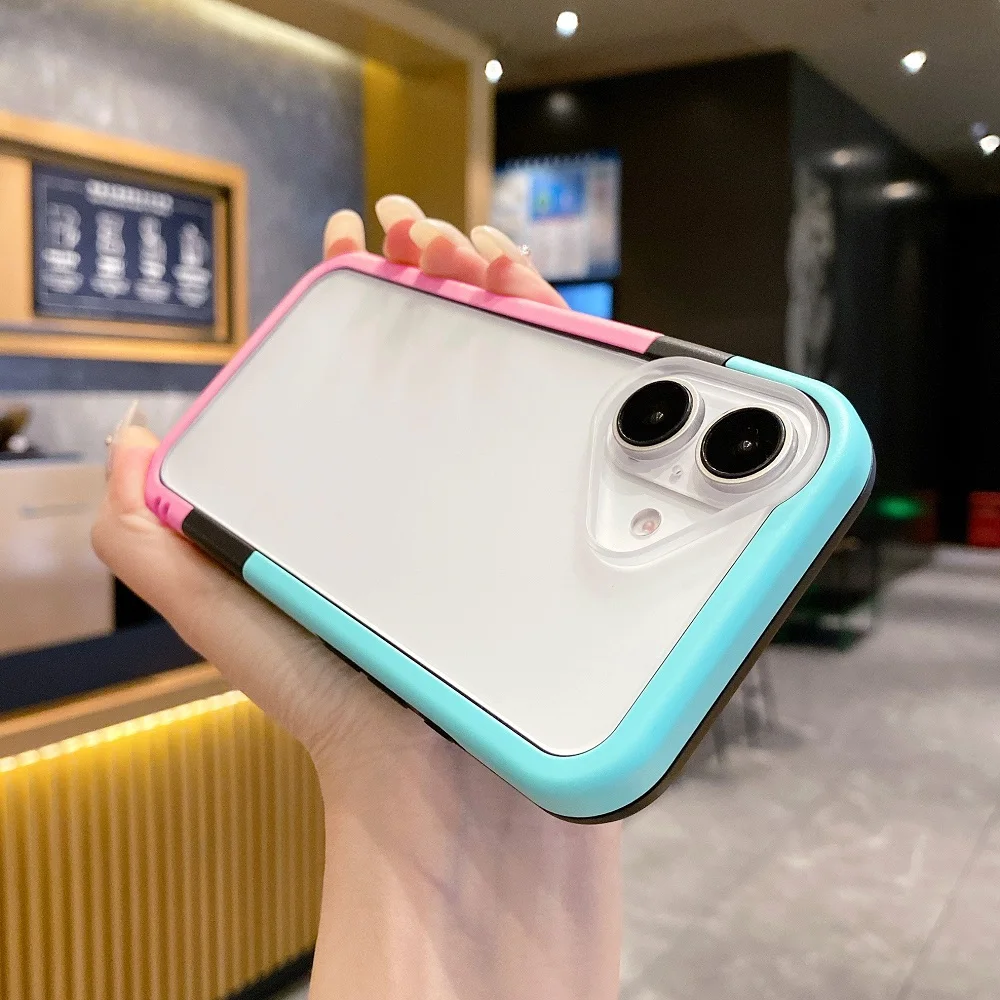 마그네틱 휴대폰 케이스용 탈착식 백보드, 아이폰 16, 15, 14, 13, 12 프로 맥스 플러스, XR 무선 충전, 소프트 테두리 보호