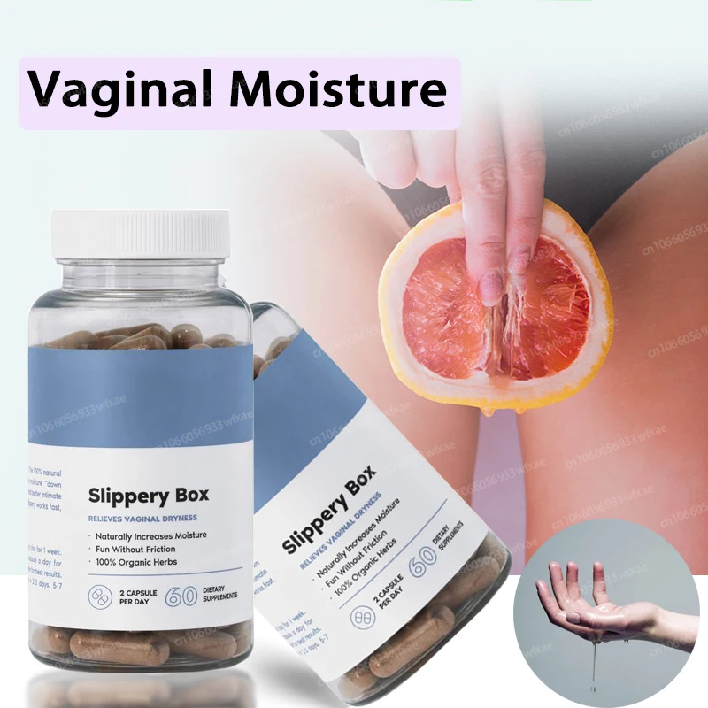 

Vaginal Moisture & Vaginal Dryness Support Slippery Elm Bark Capsules for Female Comfort