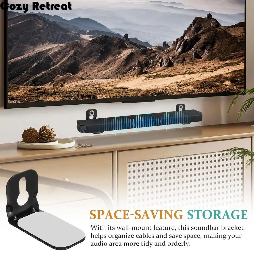 

Универсальные монтажные кронштейны Полка для крепления саундбара L-образный кронштейн Стильные металлические кронштейны Настенное крепление для саундбара Настенная подставка