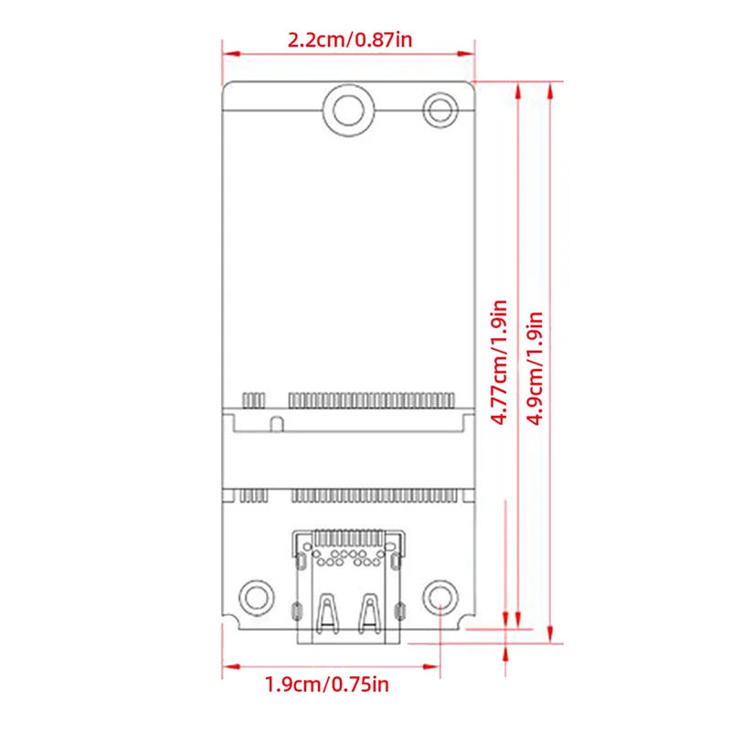 A08E-1 Stück M.2 auf Typ C SSD Adapter ASM2364 NVME Riser Board Schwarz ABS 20 Gbit/s Konvertierungsplatine 2000 MB/S für SSD 2230/42/60/80