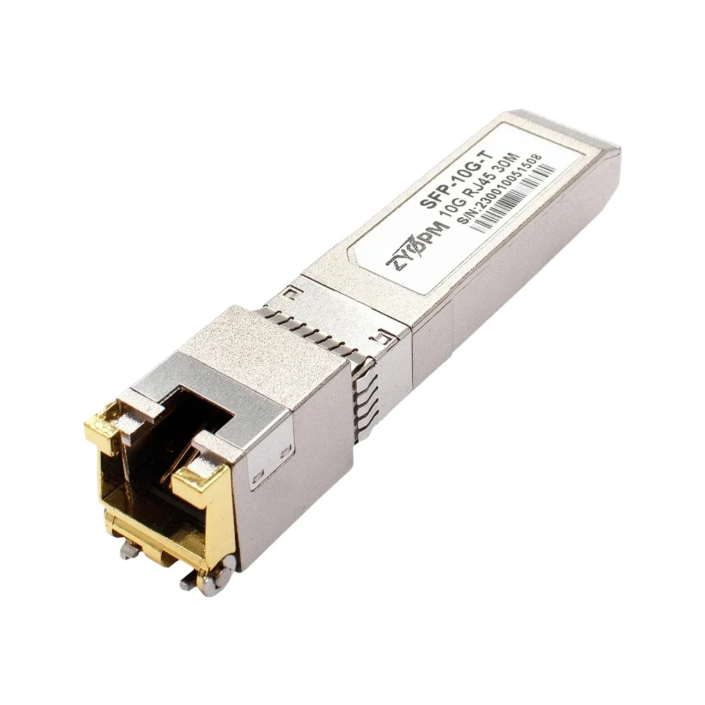 Transceiver 10GBase-T SFP+ na RJ-45, moduł 10Gbe SFP+ Copper Ethernet CAT6a, do 80M, dla Cisco SFP-10G-T-S Mikrotik i nie tylko — zdjęcie produktu 7