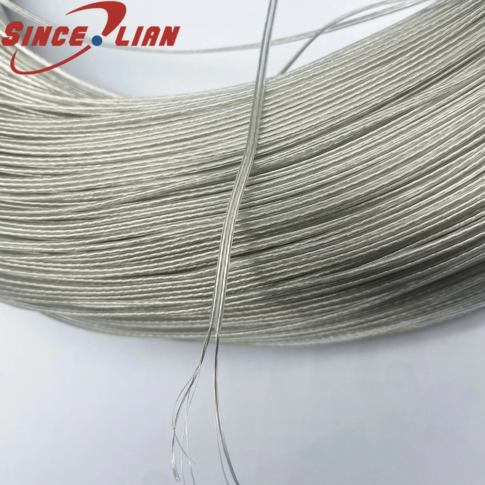 30m/50Meters Transparent line 26AWG PVC Tinned Bare Cord Double Silver Cable Copper Wire Audio Cable Speaker Wire