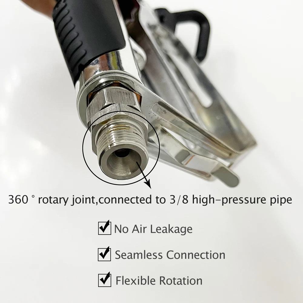 ZT-PRO Airless Spray Gun 360 ° Rotary Joint Connection 3/8 High Pressure Pipe Putty Coating Airless Spray Machine Accessories