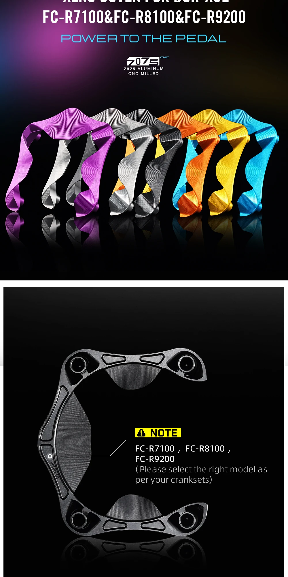 RYET Rennrad-Kettenblatt 50-34T 52-36T 54-40T Aero für Shimano Dura-Ace R9200 Ultegra R8100 105 R7100 12-fach Fahrrad-Gruppensätze – Detail 11